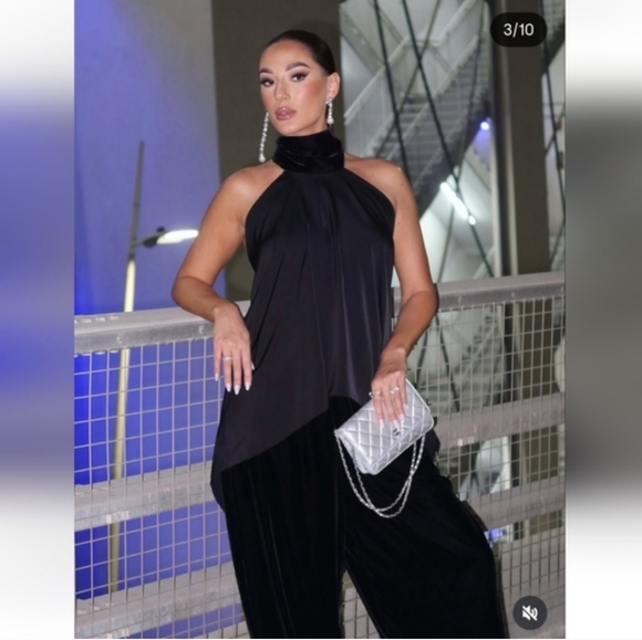 ZARA VELVET BALLOON PANTS SIZE M L - Picture 4 of 16